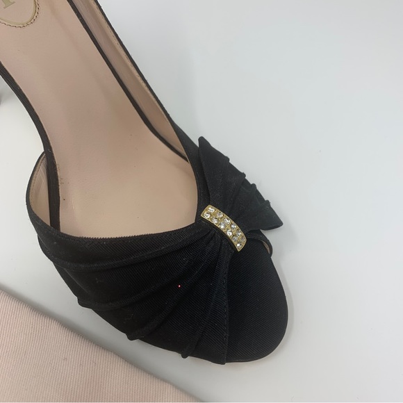 SJP - Black Satin evening 4” shoes Size 39.5 - Picture 5 of 7